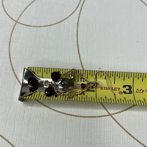 Dangle Gemstone Earrings - Picture 3 of 4